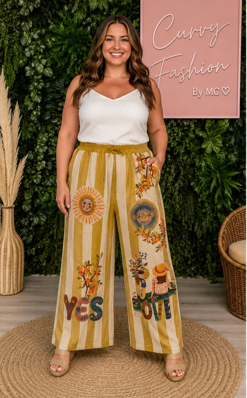 Pantalon Lurex imprimé