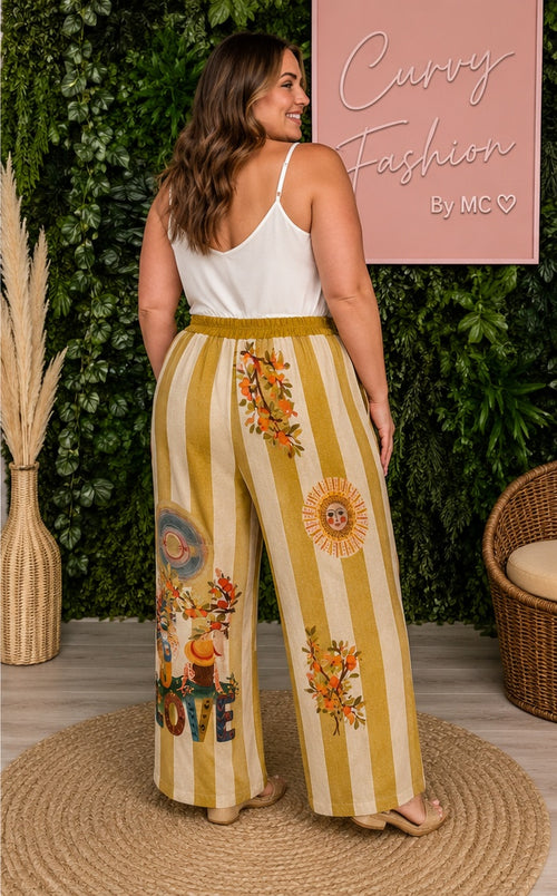 Pantalon Lurex imprimé