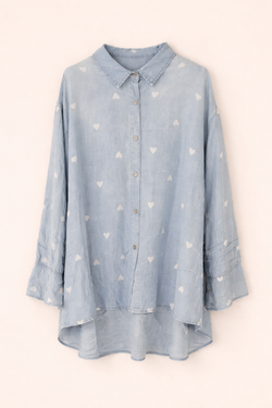 Chemise Denim Heart