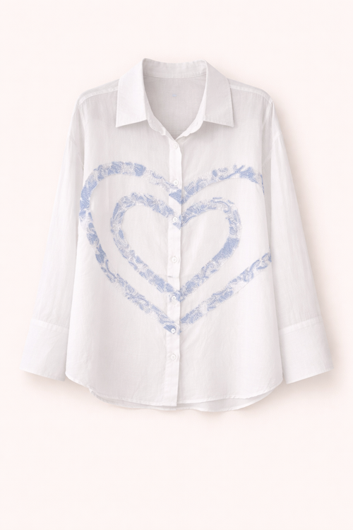Chemise Blue Heart