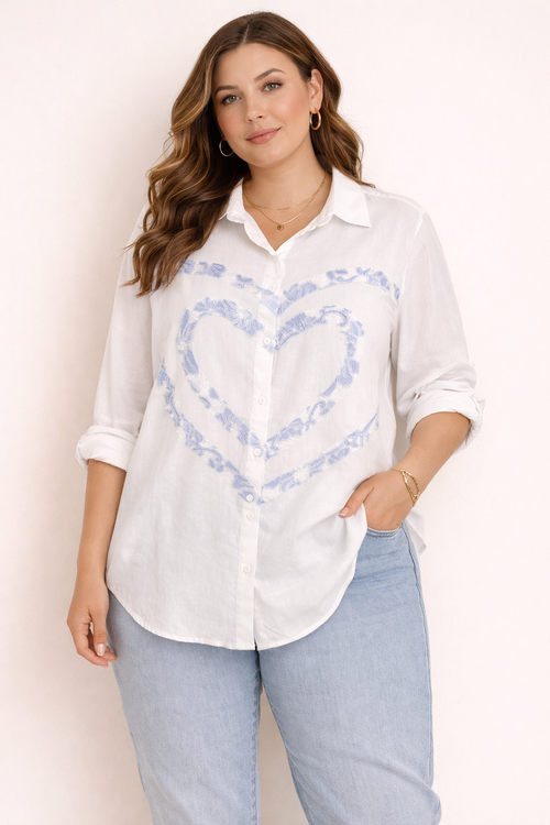 Chemise Blue Heart