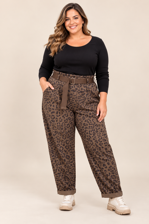 Pantalon leopard