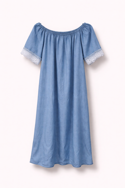 Robe jeans dentelle