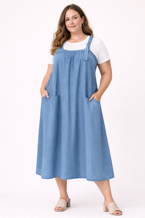 Robe salopette jeans