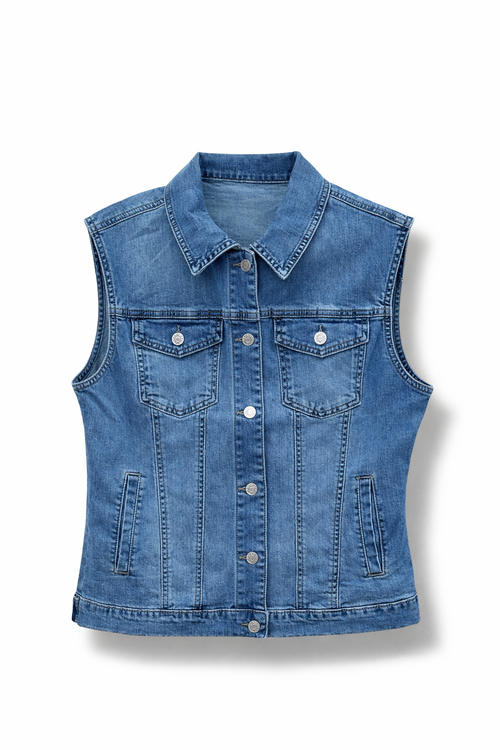 Veste en jeans sans manches