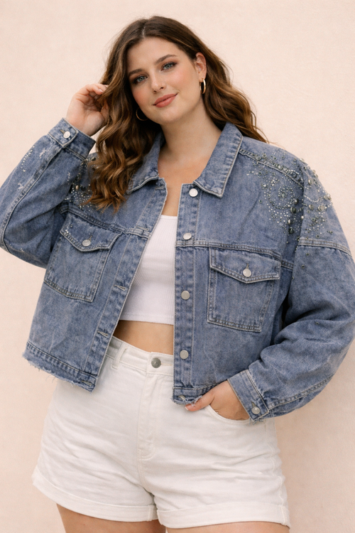 Veste Jeans strass